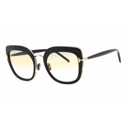 Tom Ford Women's Sunglasses - Black Cat Eye Frame Gradient Gold Lens | FT0945 01B ,