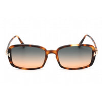 Tom Ford Women's Sunglasses - Blonde Havana Plastic Rectangular Frame | FT0923 53P ,