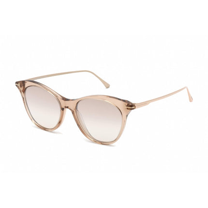 Tom Ford Women's Sunglasses -Brown Mirror Lens Cat Eye Plastic Frame | FT0662 45G ,