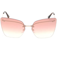 Tom Ford Women's Sunglasses - Camilla-02 Brown Mirror Lens Metal | FT0682 6333G ,