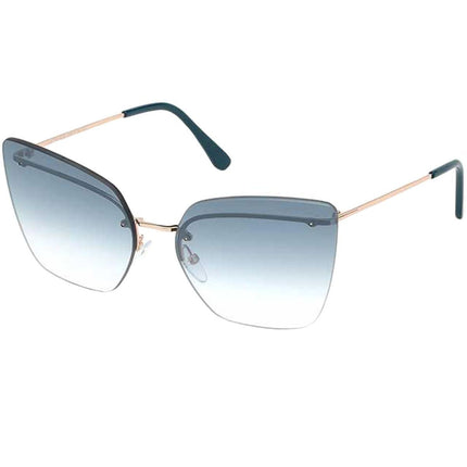 Tom Ford Women's Sunglasses - Camilla-02 Green Mirror Lens Metal | FT0682 6328P ,