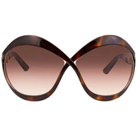 Tom Ford Women's Sunglasses - Carine UV Protection Dark Havana Frame | FT09027152F ,