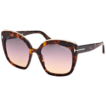 Tom Ford Women's Sunglasses - Chantalle Gradient Smoke Lens Dark Havana | FT0944 55B ,