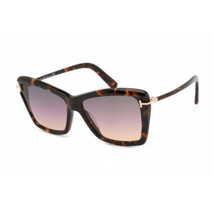 Tom Ford Women's Sunglasses - Colored Havana Frame Gradient Smoke Lens | FT0849 55B ,