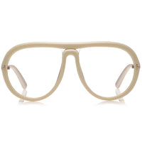 Tom Ford Women's Sunglasses - Cybil Demo Lens Shiny Ivory Acetate Frame | FT0768 025 ,