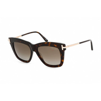 Tom Ford Women's Sunglasses - Dark Havana Plastic Cat Eye Shape Frame | FT0822 52H ,