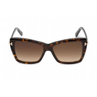 Tom Ford Women's Sunglasses - Dark Havana Plastic Cat Eye Shape Frame | FT0849 52F ,