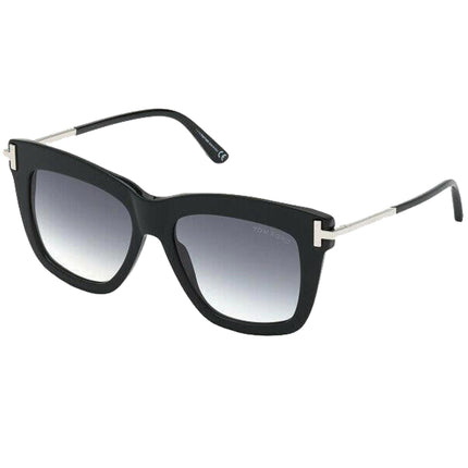 Tom Ford Women's Sunglasses - Dasha Black Shiny Acetate and Metal Frame | FT08225201B ,