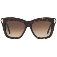 Tom Ford Women's Sunglasses - Dasha Dark Havana Butterfly Shape Frame | FT08225252F ,