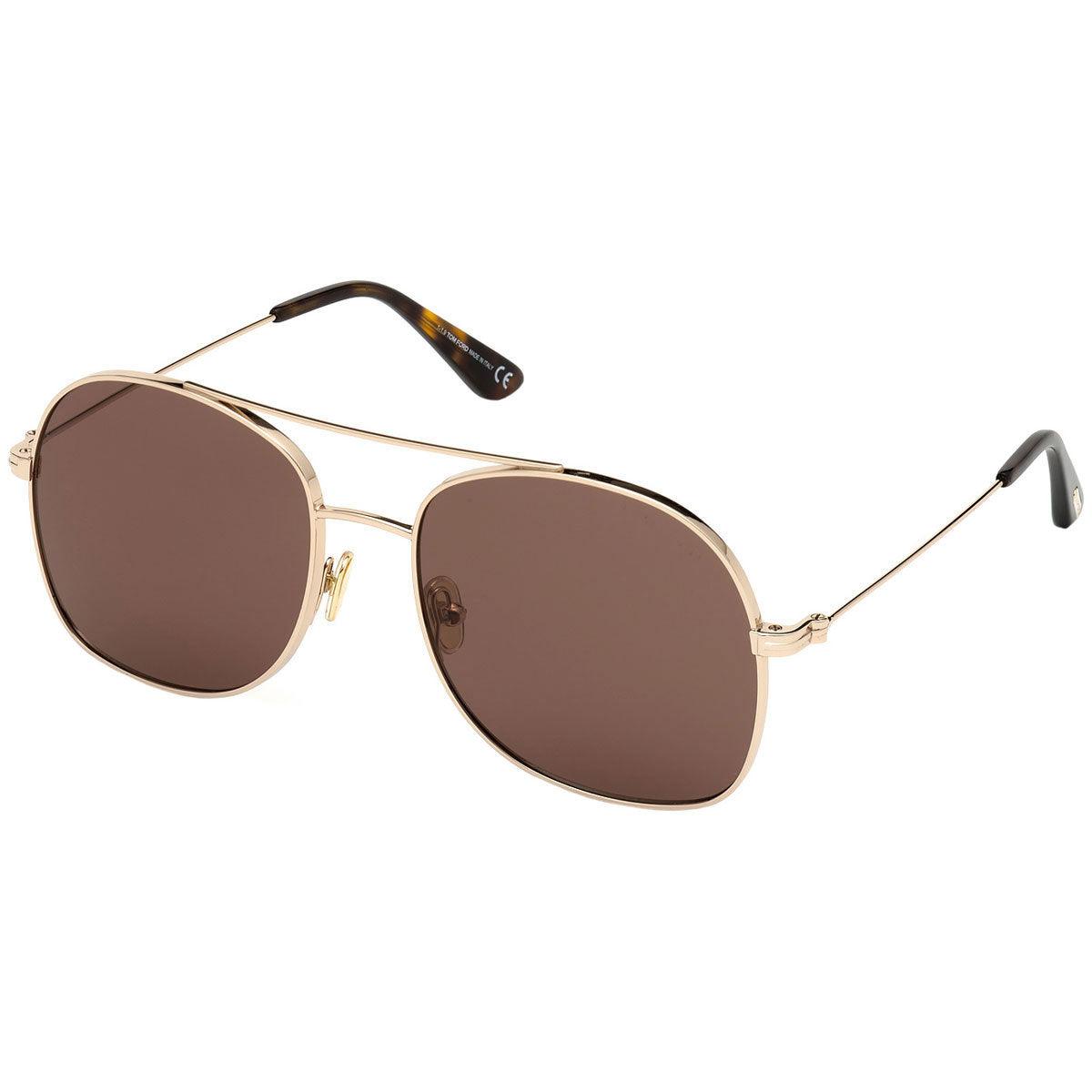 Tom Ford Women\'s Sunglasses with Gold Frame New Tom Ford TF383 01W Gold Black Round Gray Gradient 52mm  main image 3