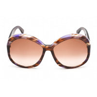Tom Ford Women's Sunglasses - Full Rim Colored Havana Plastic Oversized | FT1010 55Z ,