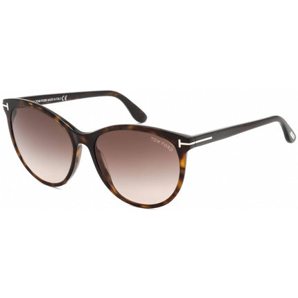 Tom Ford Women's Sunglasses - Full Rim Dark Havana Cat Eye Shape Frame | FT0787 52F ,