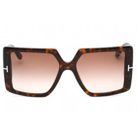 Tom Ford Women's Sunglasses - Full Rim Dark Havana Rectangular Frame | FT0790 52F ,