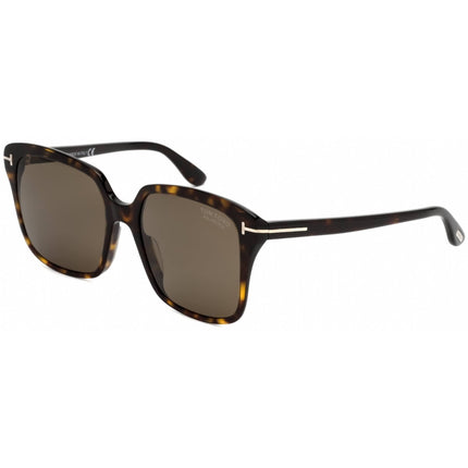 Tom Ford Women's Sunglasses - Full Rim Dark Havana Rectangular Shape | FT0788 52H ,