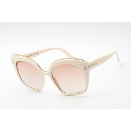 Tom Ford Women's Sunglasses - Full Rim Ivory Plastic Rectangular Frame | FT0944 25T ,
