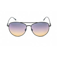 Tom Ford Women's Sunglasses - Full Rim Shiny Black Aviator Shape Frame | FT0784 01C ,