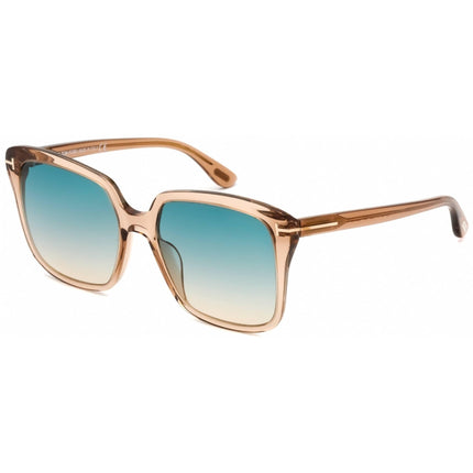Tom Ford Women's Sunglasses - Full Rim Shiny Light Brown Plastic Frame | FT0788 45P ,