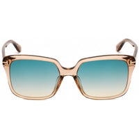 Tom Ford Women's Sunglasses - Full Rim Shiny Light Brown Plastic Frame | FT0788 45P ,
