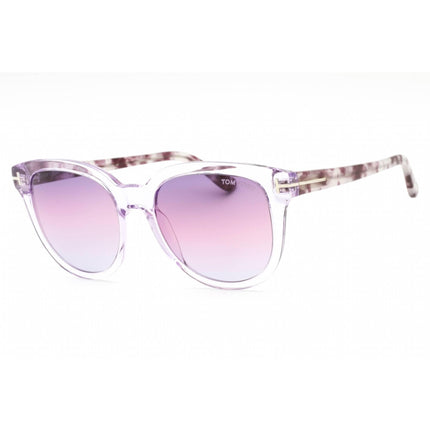 Tom Ford Women's Sunglasses - Full Rim Shiny Lilac Plastic Round Frame | FT0914 78Z ,