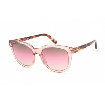 Tom Ford Women's Sunglasses - Full Rim Shiny Pink Plastic Round Frame | FT0914 72F ,