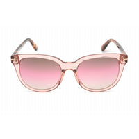 Tom Ford Women's Sunglasses - Full Rim Shiny Pink Plastic Round Frame | FT0914 72F ,