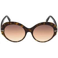 Tom Ford Women's Sunglasses - Ginger Acetate Frame Gradient Brown Lens | FT08735652F ,