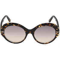 Tom Ford Women's Sunglasses - Ginger Acetate Frame Mirrored Grey Lens | FT08735652C ,