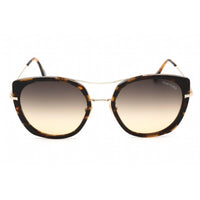 Tom Ford Women's Sunglasses - Gradient Smoke Lens Cat Eye Metal Frame | FT0760 55B ,