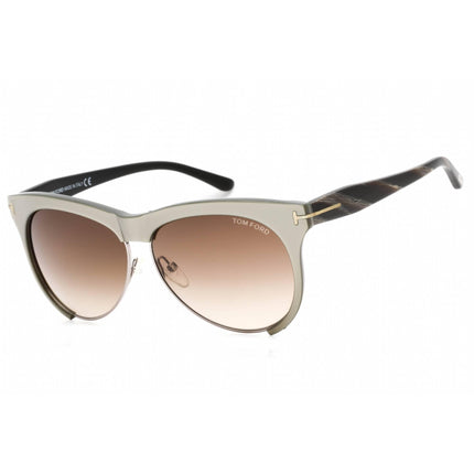 Tom Ford Women's Sunglasses - Grey Bronze Plastic Cat Eye Shape Frame | FT0365 38B ,