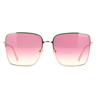 Tom Ford Women's Sunglasses - Heather Pink Square Lenses Rose Gold Frame | FT07396028T ,