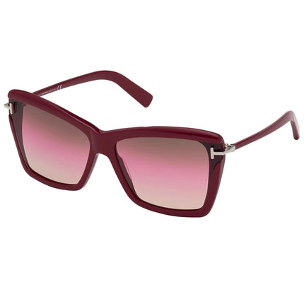 Tom Ford Women's Sunglasses - Leah Gradient Brown Lens Acetate Frame | FT08496469F ,