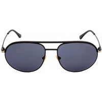 Tom Ford Women's Sunglasses - Matte Black Round Metal Frame Smoke Lens | FT0772 02A ,