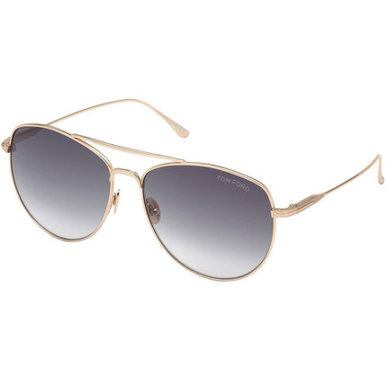 Tom Ford Women's Sunglasses - Milla Gradient Smoke Lens Metal Frame | FT0784 5928B ,