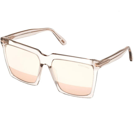Tom Ford Women's Sunglasses - Sabrina-02 Transparent Crystal Frame | FT0764 5820Z ,