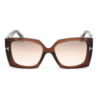 Tom Ford Women's Sunglasses - Shiny Dark Brown Full Rim Square Frame | FT0921 48G ,