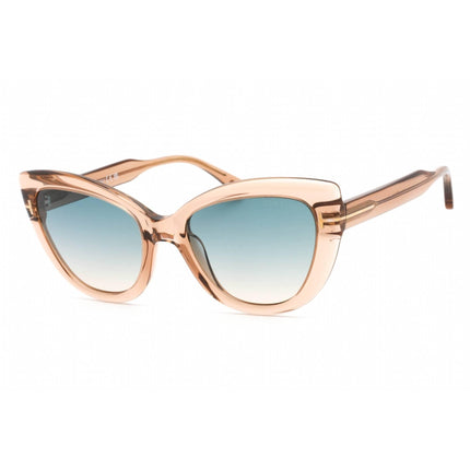 Tom Ford Women's Sunglasses - Shiny Light Brown Plastic Cat Eye Frame | FT0762 56P ,