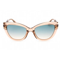 Tom Ford Women's Sunglasses - Shiny Light Brown Plastic Cat Eye Frame | FT0762 56P ,