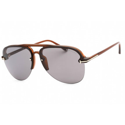 Tom Ford Women's Sunglasses - Shiny Light Brown Plastic Frame Smoke Lens | FT1004 45A ,