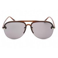 Tom Ford Women's Sunglasses - Shiny Light Brown Plastic Frame Smoke Lens | FT1004 45A ,