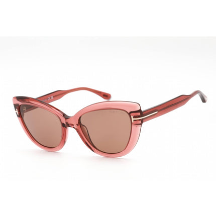 Tom Ford Women's Sunglasses - Shiny Orange Plastic Cat Eye Shape Frame | FT0762 42E ,