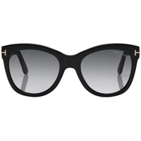 Tom Ford Women's Sunglasses - Wallace Black Acetate Frame Grey Lens | FT08705401B ,