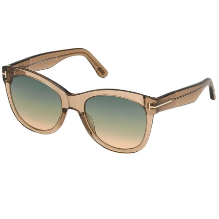 Tom Ford Women's Sunglasses - Wallace Shiny Light Brown Full-Rim Frame | FT0870 45P ,