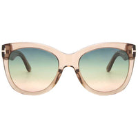 Tom Ford Women's Sunglasses - Wallace Shiny Light Brown Full-Rim Frame | FT0870 45P ,
