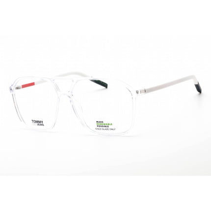 Tommy Hilfiger Men's Eyeglasses - Crystal Plastic Rectangular Frame | TJ 0009 0900 00 ,