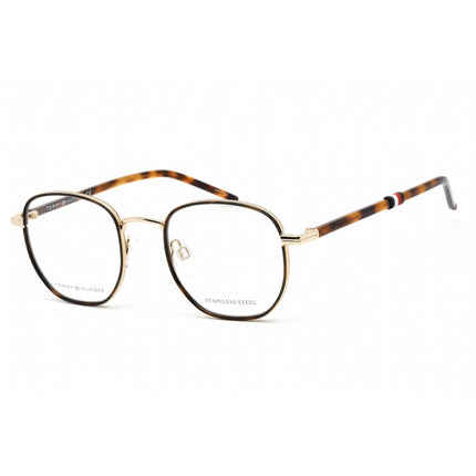Tommy Hilfiger Men's Eyeglasses - Full Rim Gold Metal Round Frame | TH 1686 0J5G 00 ,