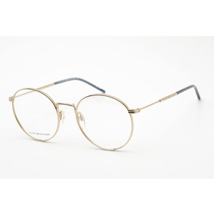 Tommy Hilfiger Men's Eyeglasses - Gold Round Metal Full-Rim Frame | Th 1586 0J5G 00 ,