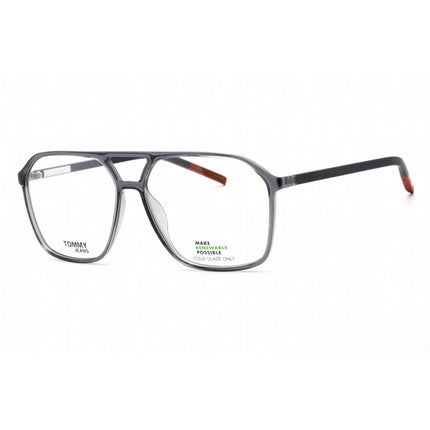 Tommy Hilfiger Men's Eyeglasses - Grey Plastic Rectangular Frame | TJ 0009 0KB7 00 ,