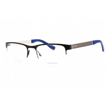 Tommy Hilfiger Men's Eyeglasses - Half Rim Matte Black Ruthenium | Th 1324 0AAB 00 ,