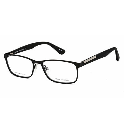 Tommy Hilfiger Men's Eyeglasses - Matte Black Rectangular Frame | TH 1596 0003 00 ,