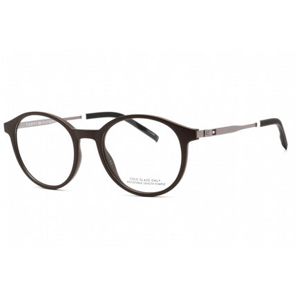 Tommy Hilfiger Men's Eyeglasses - Matte Brown Plastic Round Frame | TH 1832 0YZ4 00 ,